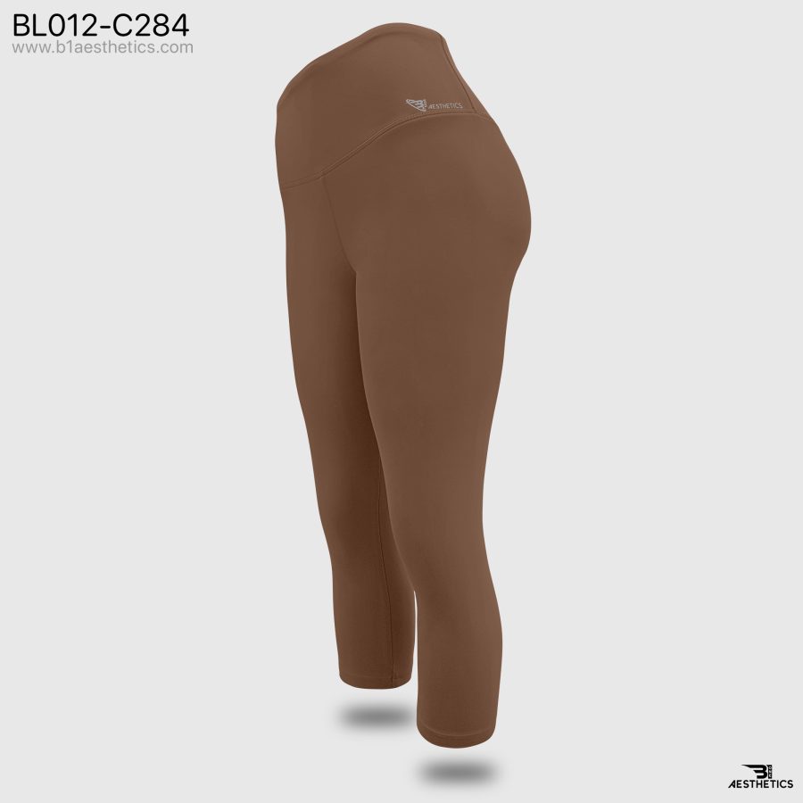 Coconut Brown Knee Length Leggings | BL012-C284