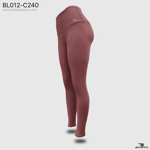 dark pastel red high rise legging