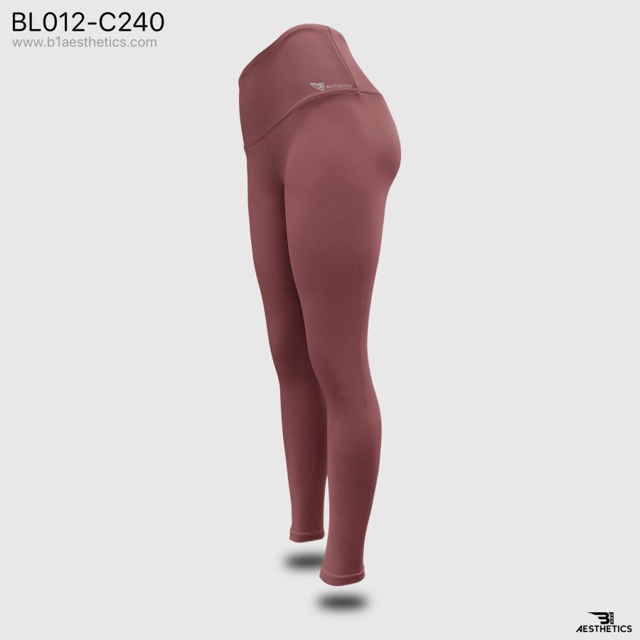 dark pastel red high rise legging