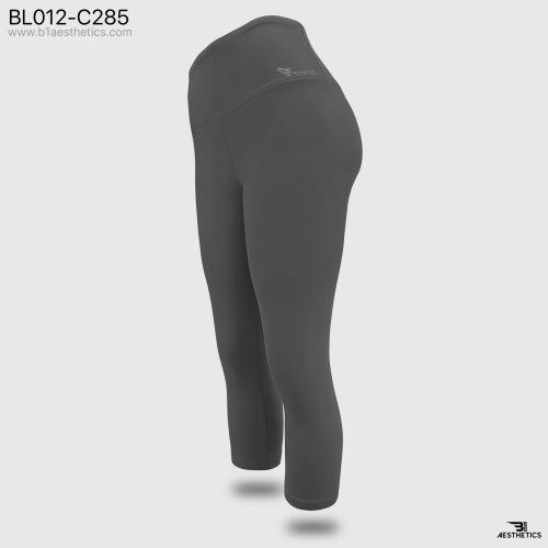 gray knee length leggings