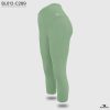 tea green knee length leggings