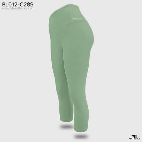 tea green knee length leggings