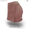 watercolour stripe peach wrap skort