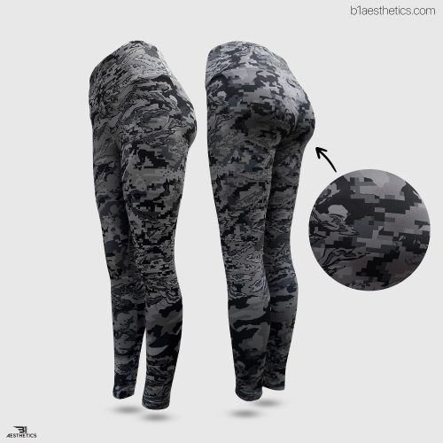 pixel camo high rise legging