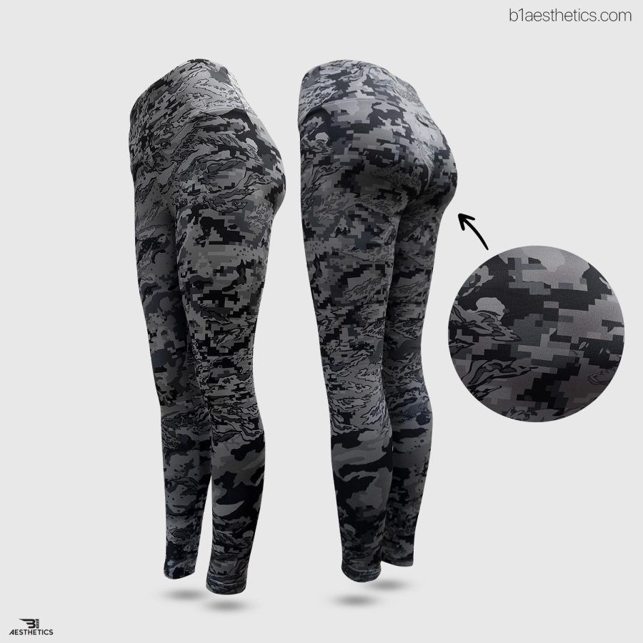 pixel camo high rise legging
