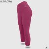 hot pink knee length leggings