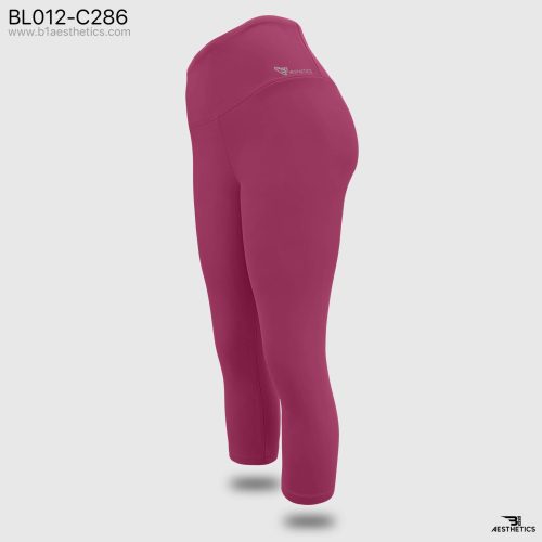 hot pink knee length leggings