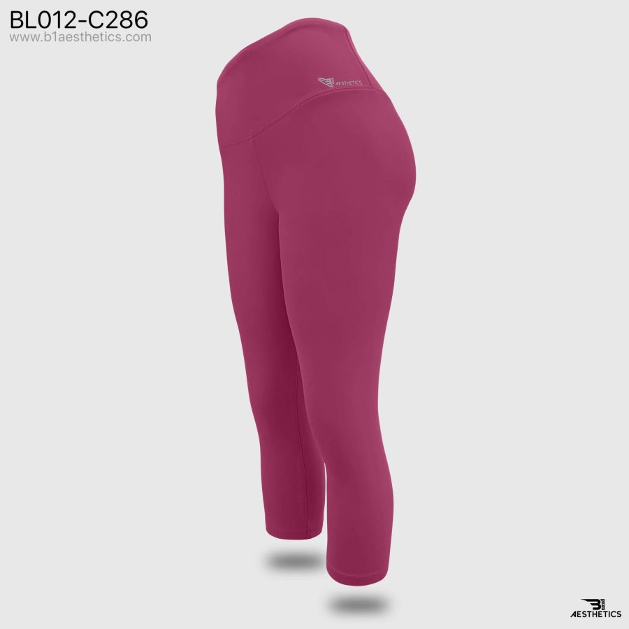 hot pink knee length leggings