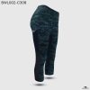 camo knee length mesh leggings