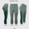 Light Steel Blue knee length leggings