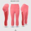 Pink knee length leggings