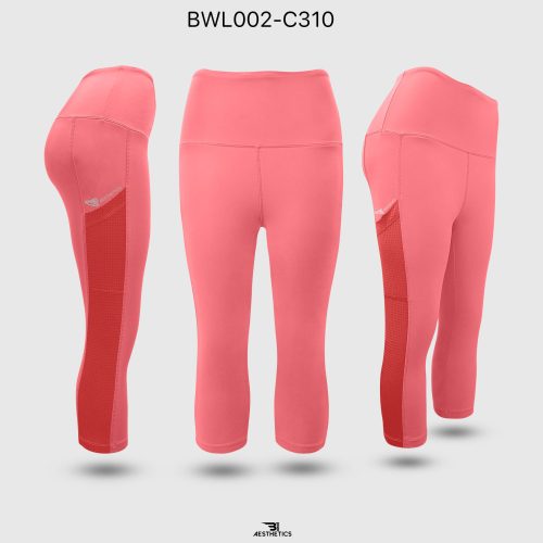 Pink knee length leggings