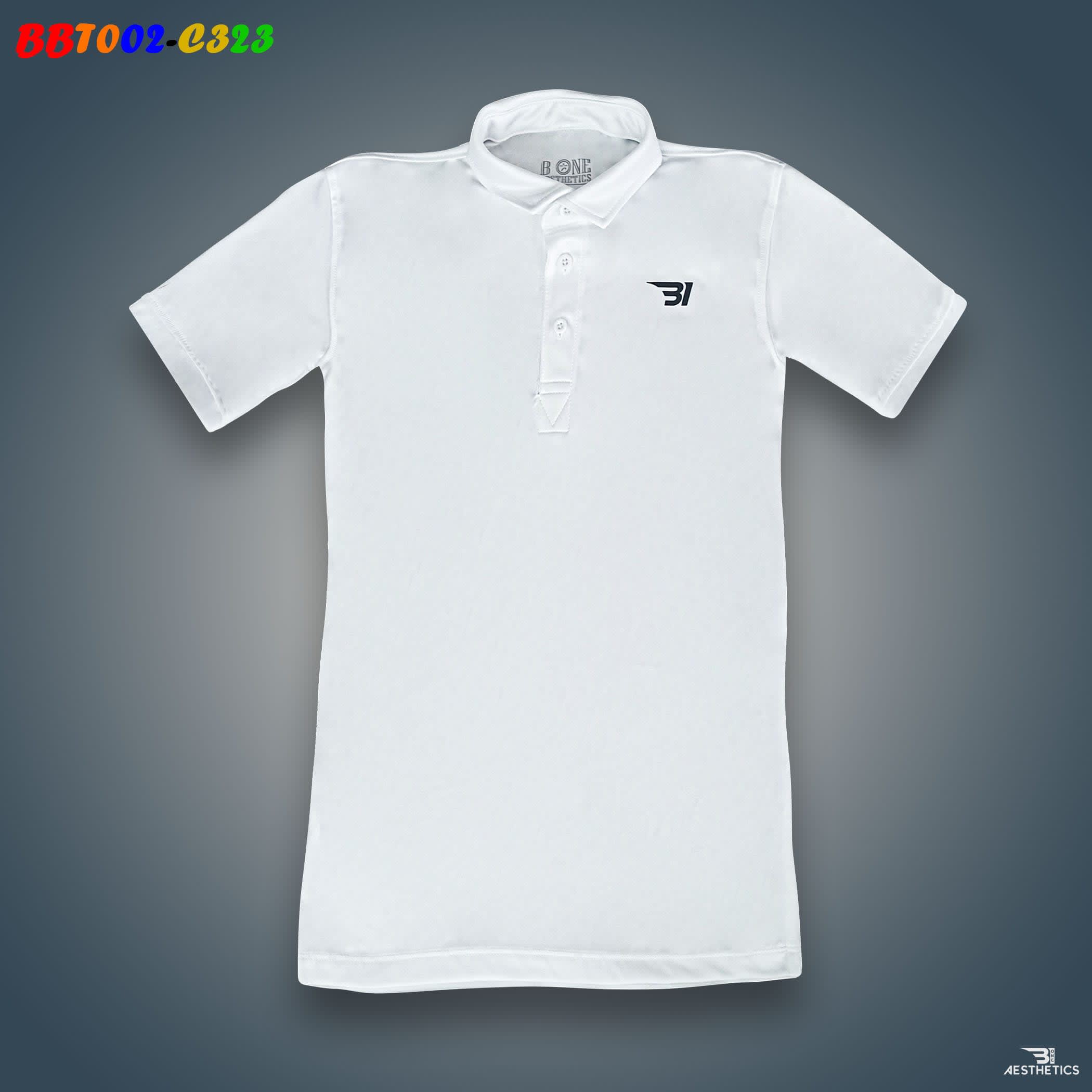 boys white polo t shirt