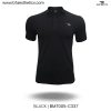 black polo t shirt