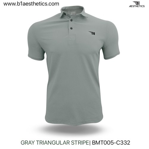 gray triangular t shirt