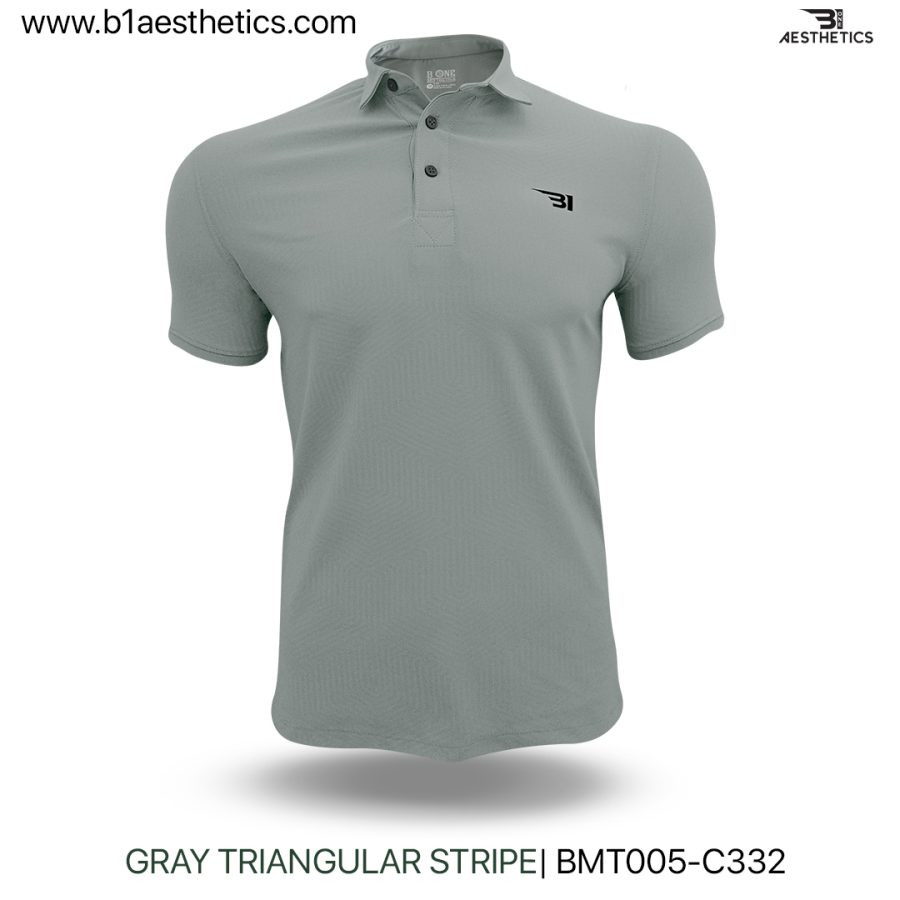 gray triangular t shirt