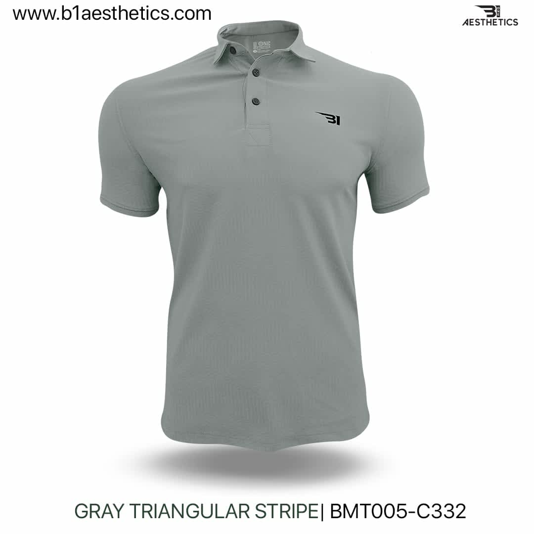 gray triangular t shirt