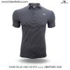 dark blue and white t shirt