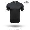 black crew neck t shirt