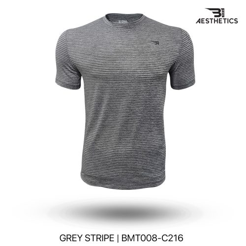 grey stripe crew neck t shirt
