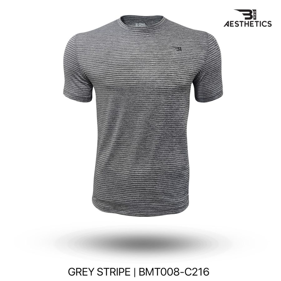 grey stripe crew neck t shirt