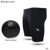 elastic black compression short