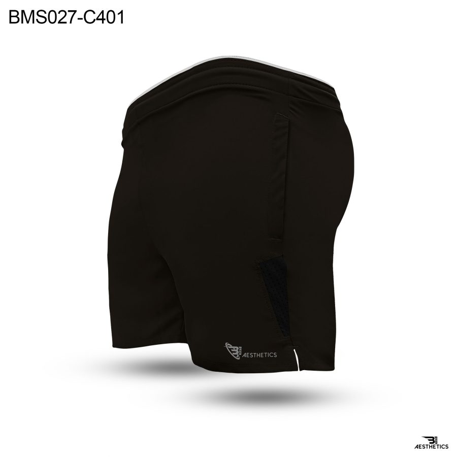 Colour Contrast Brown Zipper Pocket Shorts | BMS027-C400/C401 - Image 2