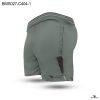 Colour Contrast Gray Zipper Pocket Shorts