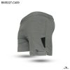Colour Contrast Gray Zipper Pocket Short