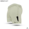 Colour Contrast Vanilla Colour Zipper Pocket Short