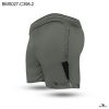 Colour Contrast Gray Zipper Pocket Shorts