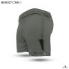 Colour Contrast Gray Zipper Pocket Shorts