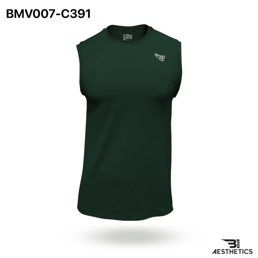 green tank top