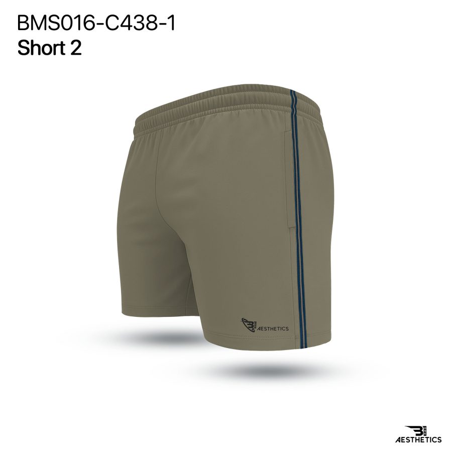 Beige Cord Contrast Short