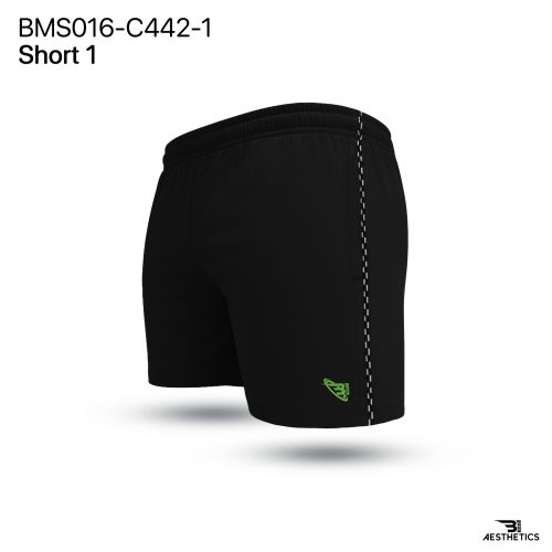 Black Cord Contrast Short