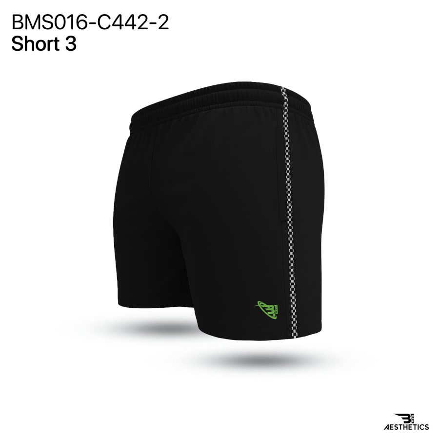 Black Cord Contrast Short
