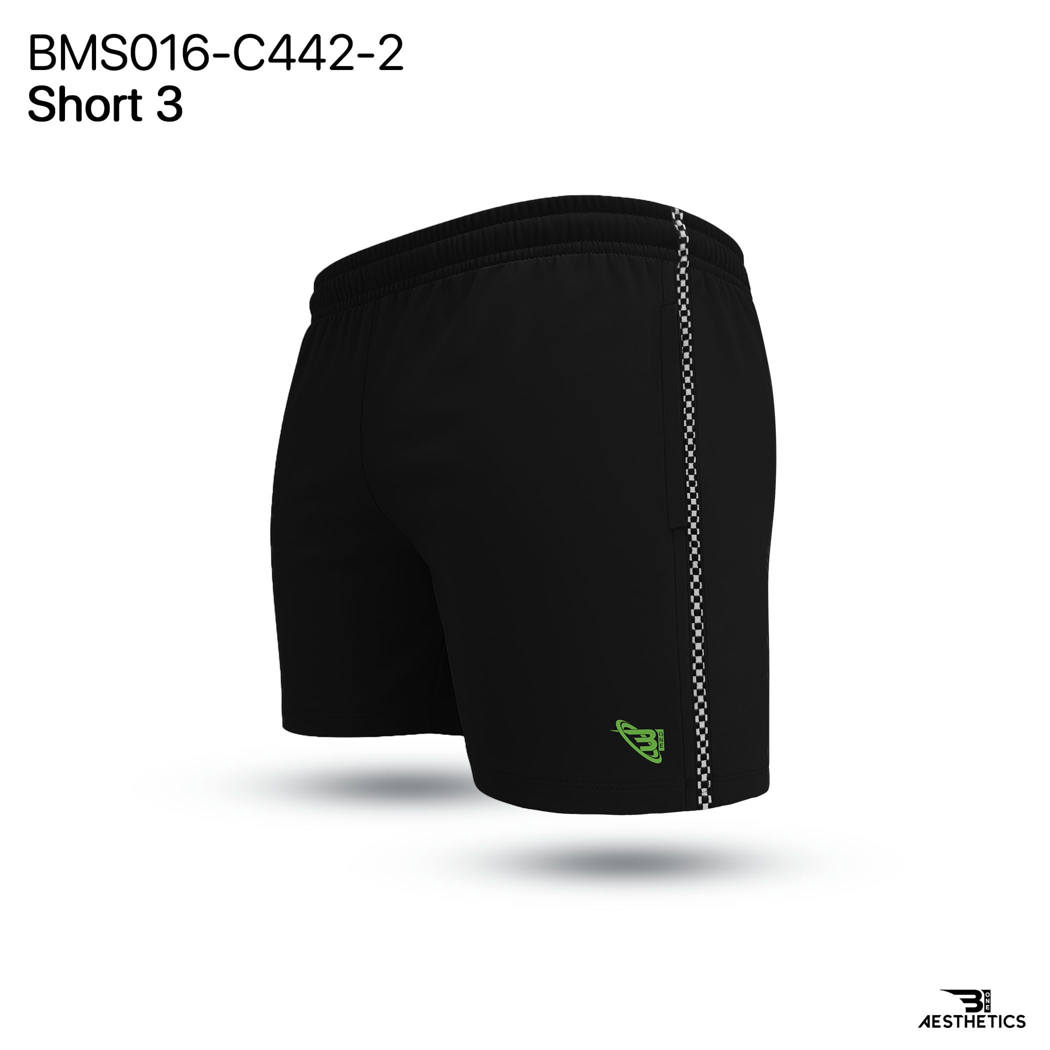 Black Cord Contrast Short