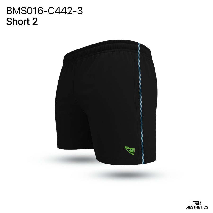 Black Cord Contrast Short