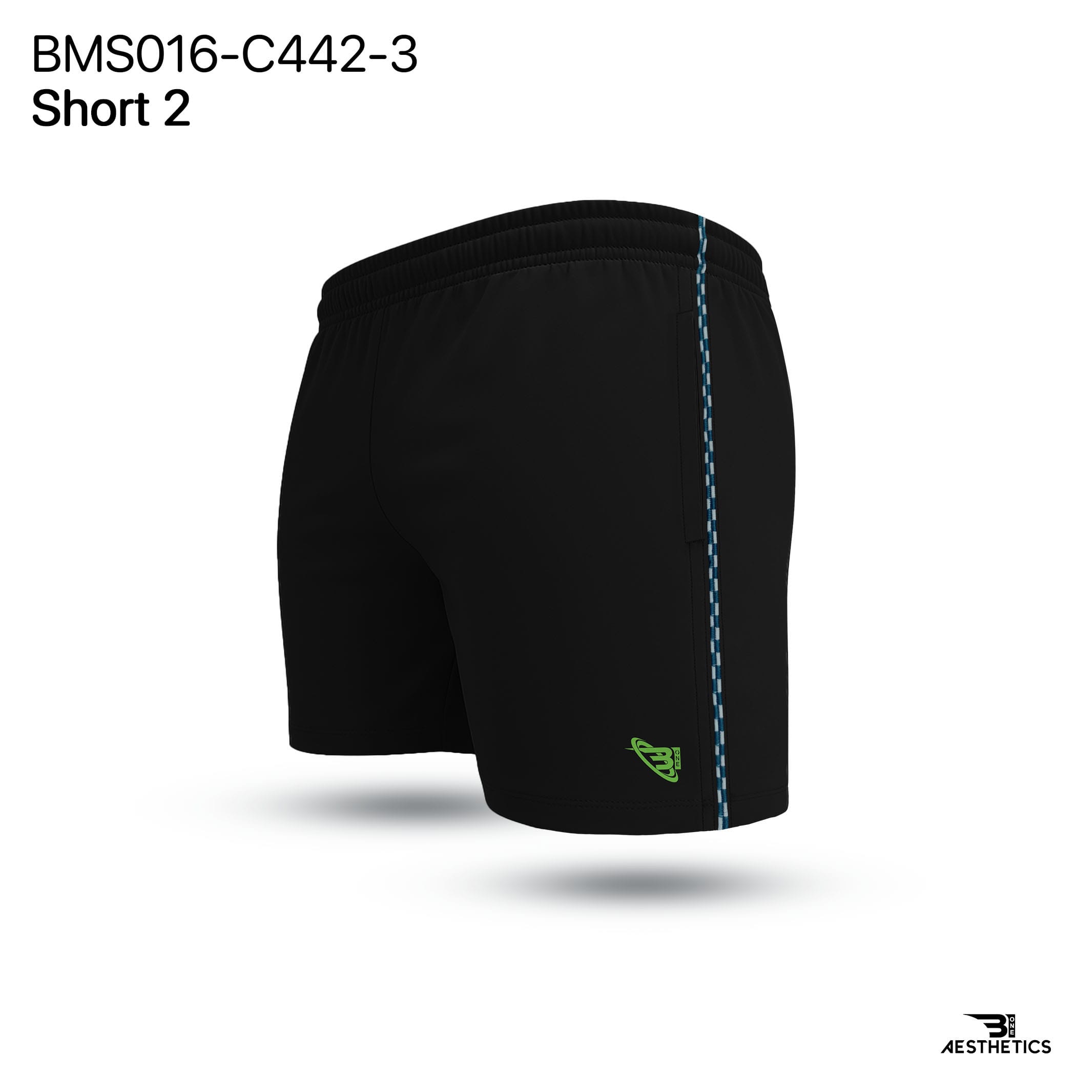Black Cord Contrast Short