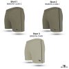 Beige Cord Contrast Short
