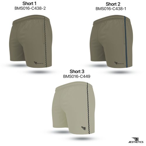 Beige Cord Contrast Short