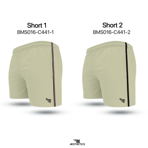 Cream Cord Contrast Short