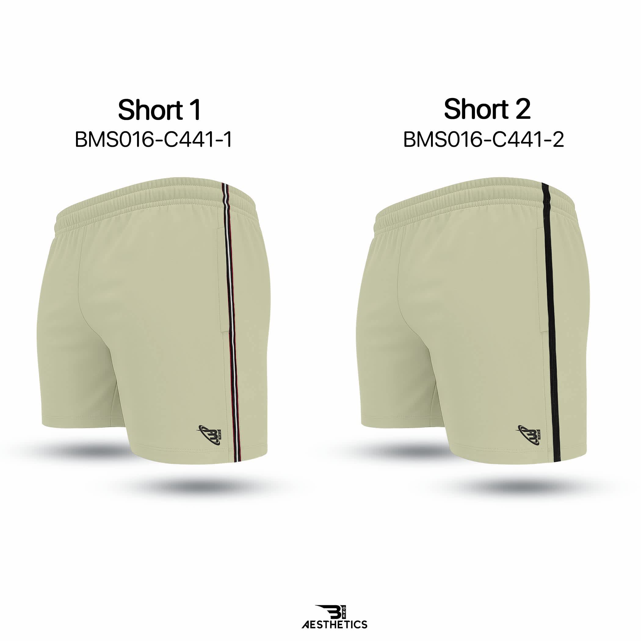 Cream Cord Contrast Short
