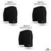 Black Cord Contrast Short