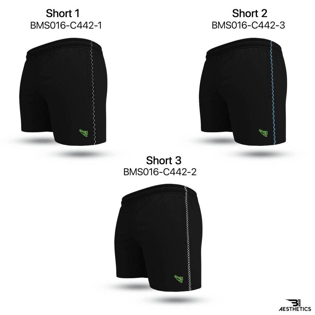 Black Cord Contrast Short