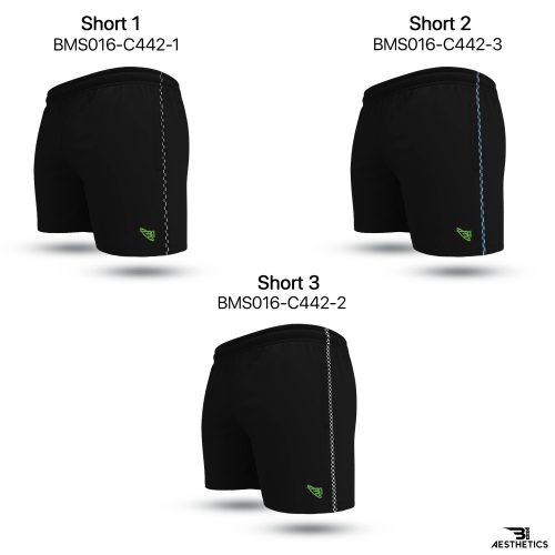 Black Cord Contrast Short