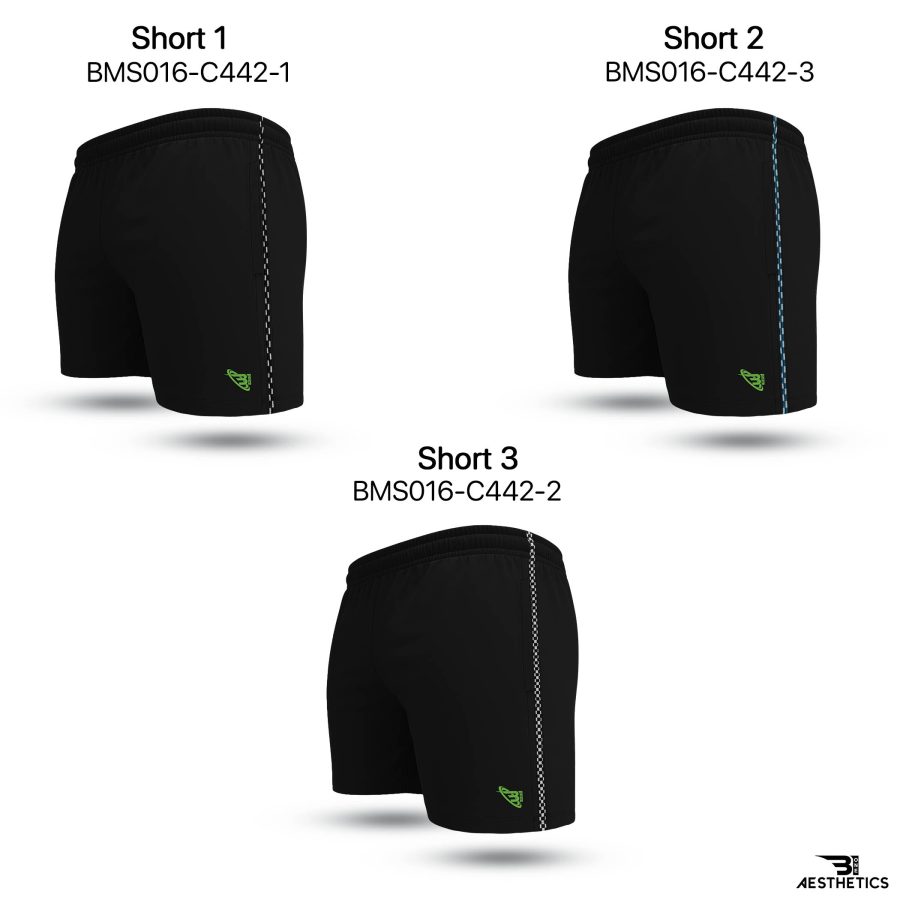 Black Cord Contrast Short