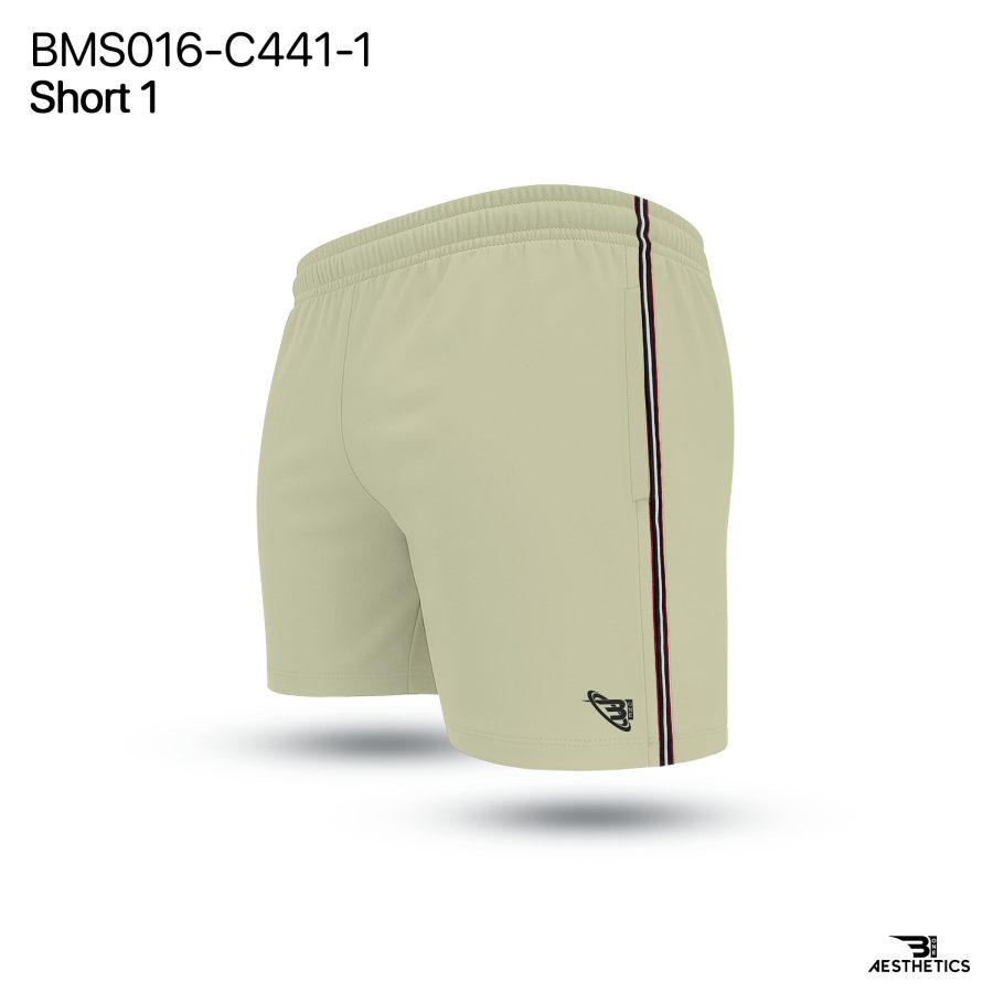 Cream Cord Contrast Short