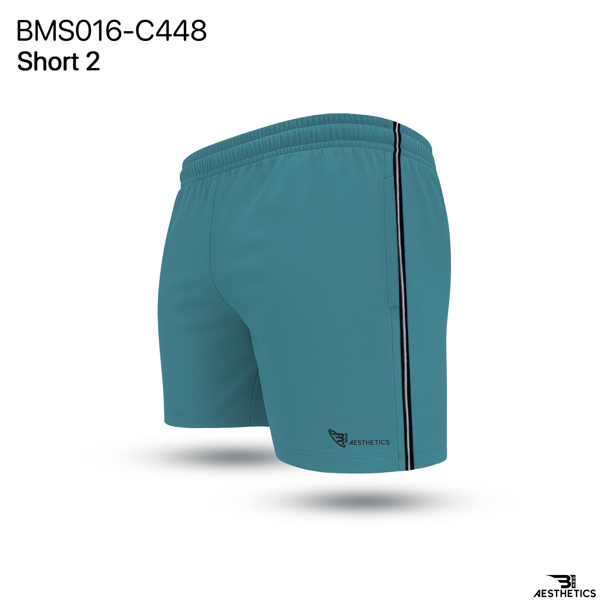 Blue Cord Contrast Short