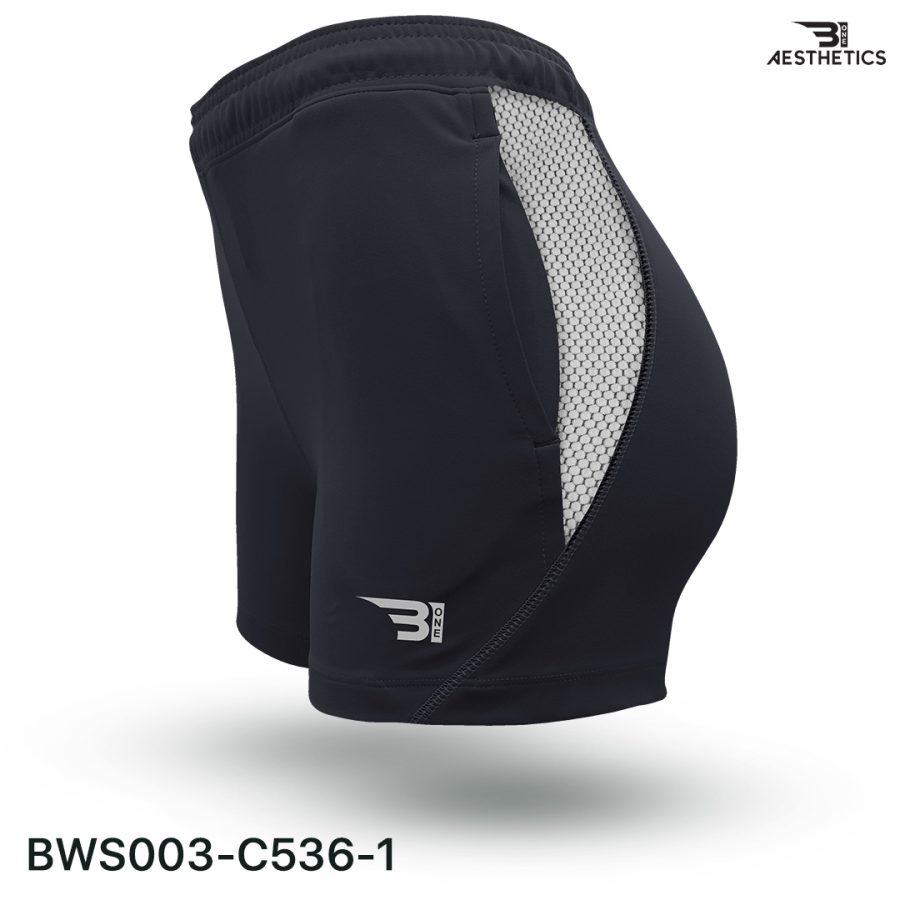 charcoal grey white hot short